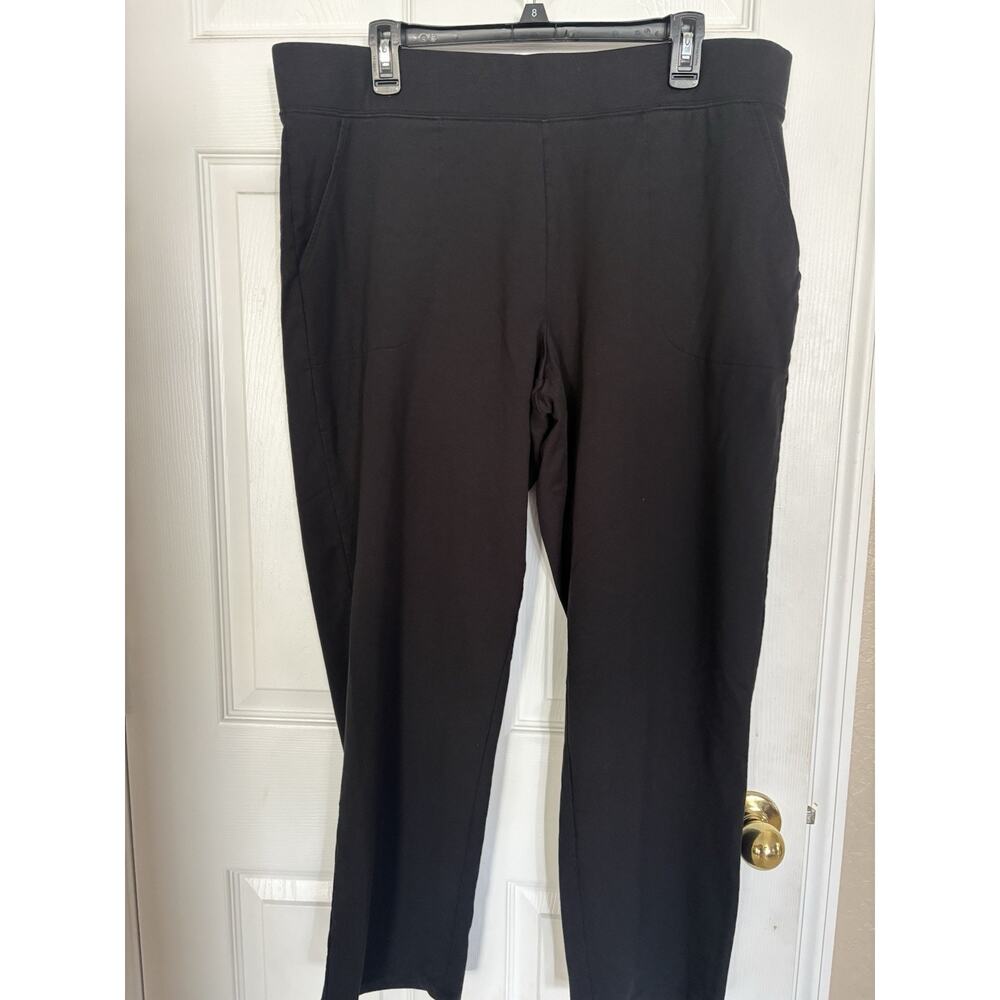 co. Denim & Company Black Pull-On Pants – Size XL – NWOT